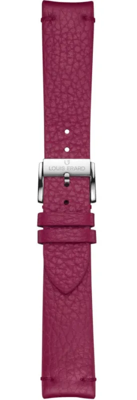 Louis Erard Strap Leather Purple Grained 22/20mm sold by C.W. Sellors