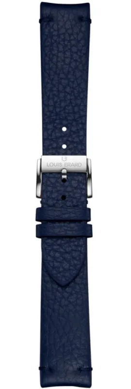 Louis Erard Strap Leather Dark Blue Grained 22/20mm sold by C.W. Sellors