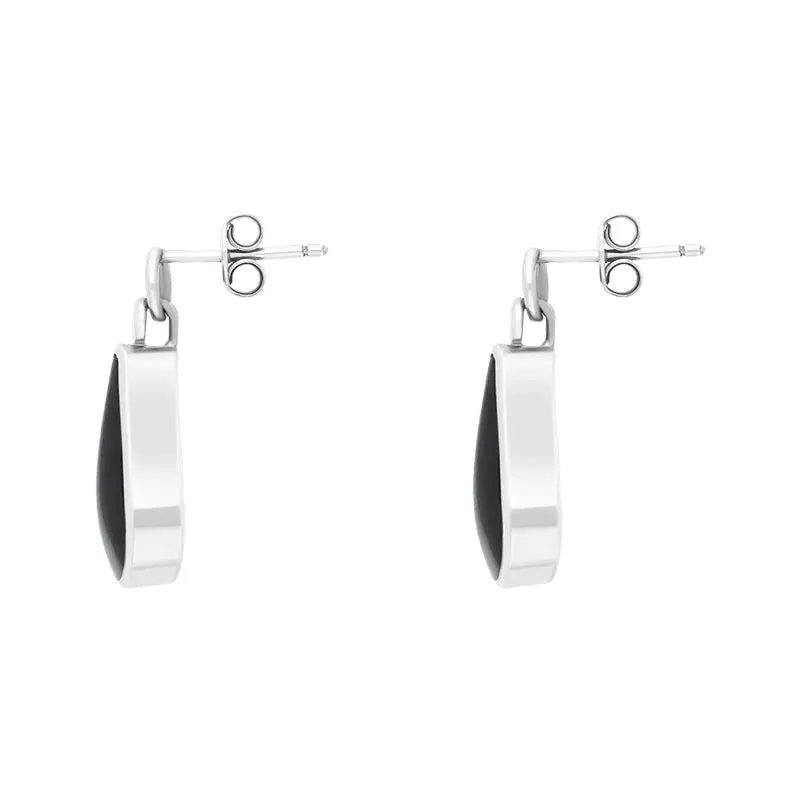 Sterling Silver Whitby Jet Large Pear Drop Earrings sold by C.W. Sellors product image thumbnail 2