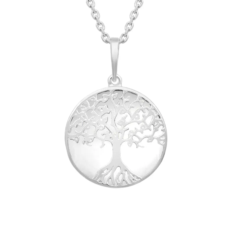 Sterling Silver Bauxite Round Tree of Life Necklace sold by C.W. Sellors