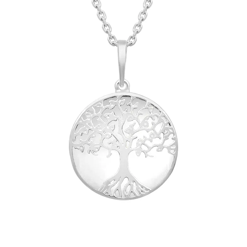 Sterling Silver Bauxite Round Tree of Life Necklace sold by C.W. Sellors