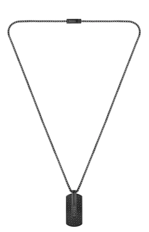 Boss Jewellery Black Iron Plated Pendant Necklace made by C.W. Sellors