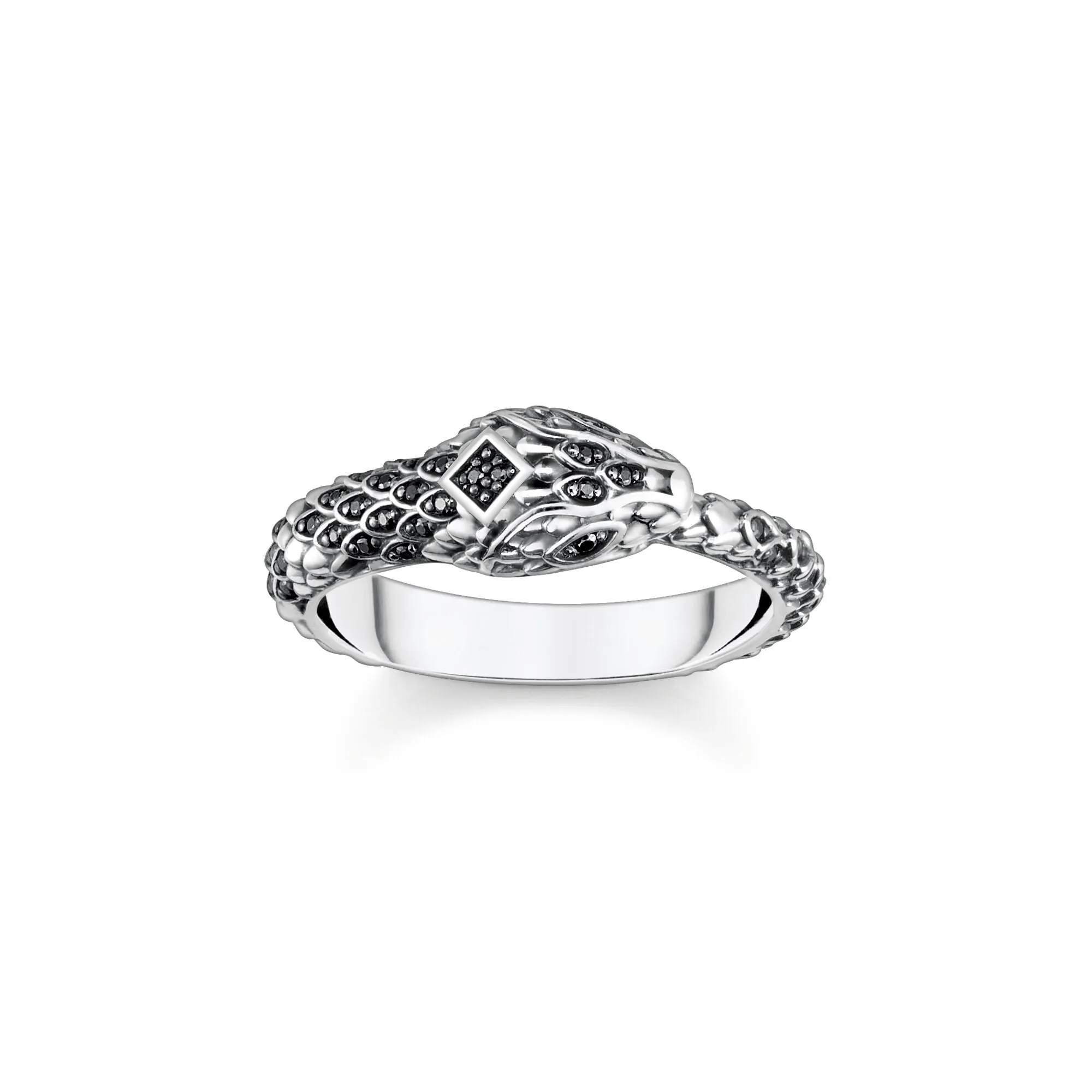 Thomas Sabo Sterling Silver Blackened Snake Ring sold by C.W. Sellors