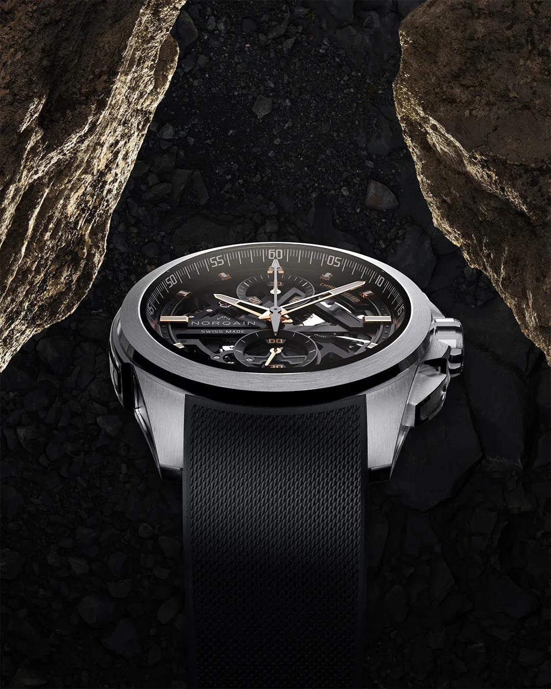 Norqain Independence Skeleton Chrono 42mm Bracelet Watch sold by C.W. Sellors product image thumbnail 4