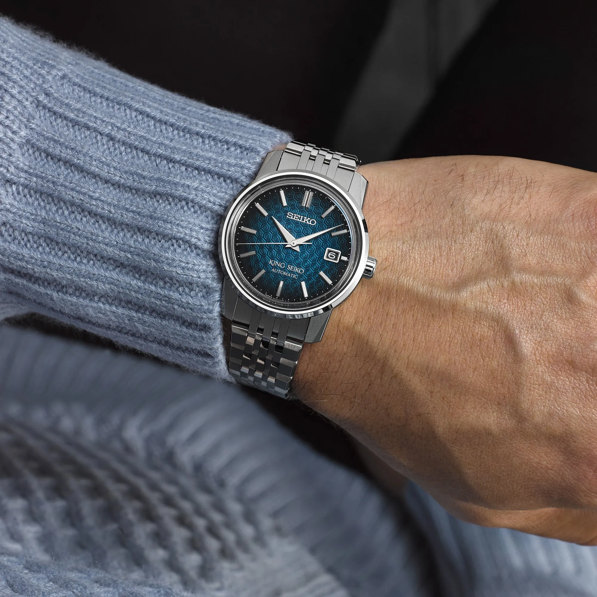 King Seiko KSK 6L Kameido Blue Watch D sold by C.W. Sellors product image thumbnail 4