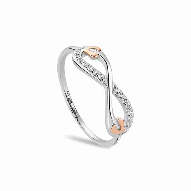Clogau Tree of Life Sterling Silver Infinity Ring sold by C.W. Sellors