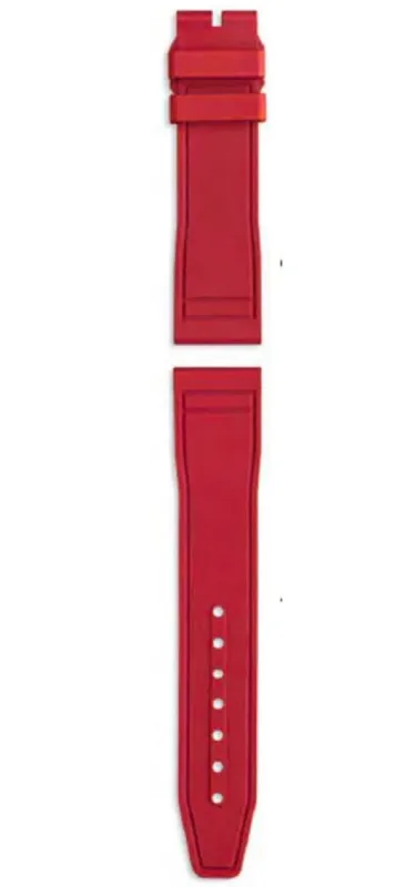 IWC Strap Rubber Pilot's Mark XX & Chrono 41 20/18mm Red sold by C.W. Sellors