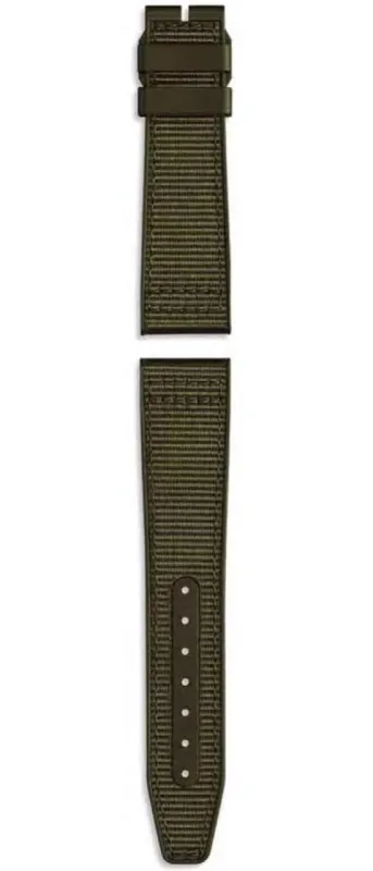 IWC Strap Rubber Pilot's Chrono 43 21/18mm Olive Textured Inlay sold by C.W. Sellors