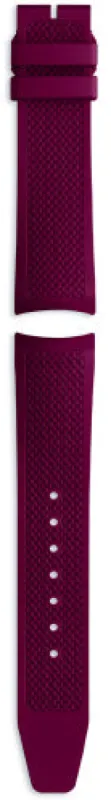 IWC Strap Rubber Portugieser Chrono 20/18mm Burgundy sold by C.W. Sellors