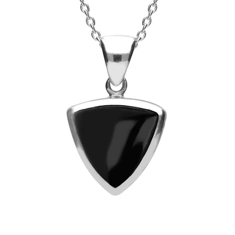 Sterling Silver Whitby Jet Curved Triangle Two Piece Set sold by C.W. Sellors product image thumbnail 2