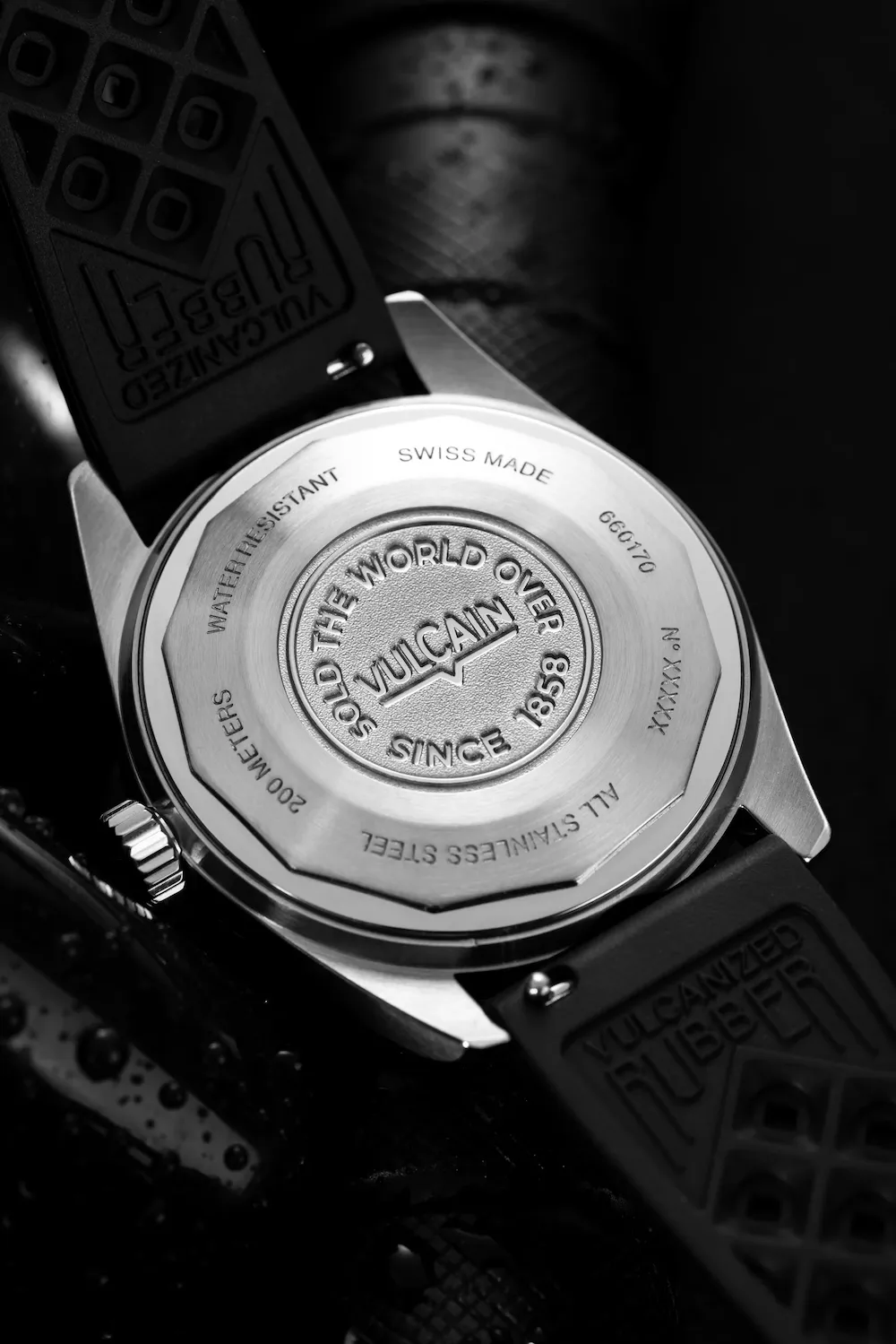 Vulcain Skindiver Nautique Purple Black Rubber Limited Edition Watch sold by C.W. Sellors product image thumbnail 2