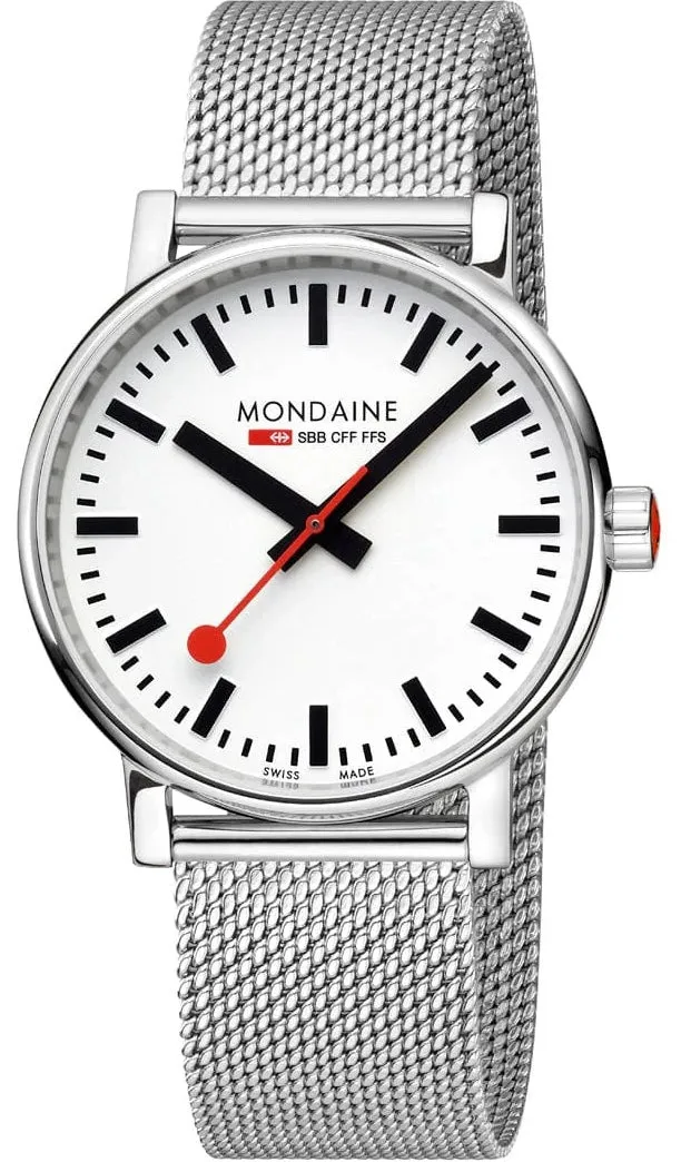 Mondaine Evo2 40mm Steel Watch sold by C.W. Sellors