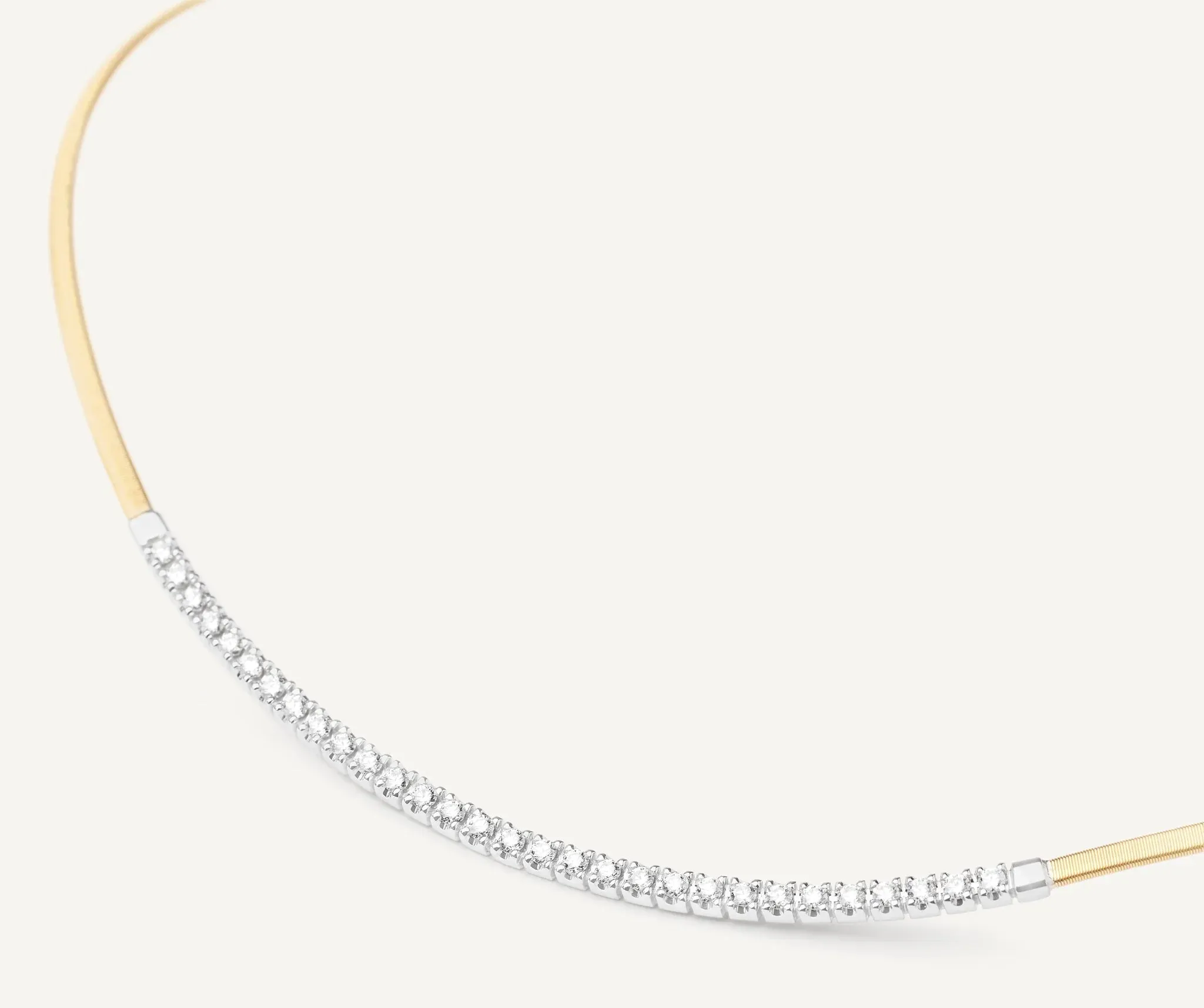 Marco Bicego Masai 18ct Yellow Gold Coil 0.75ct Diamond Necklace sold by C.W. Sellors product image thumbnail 2