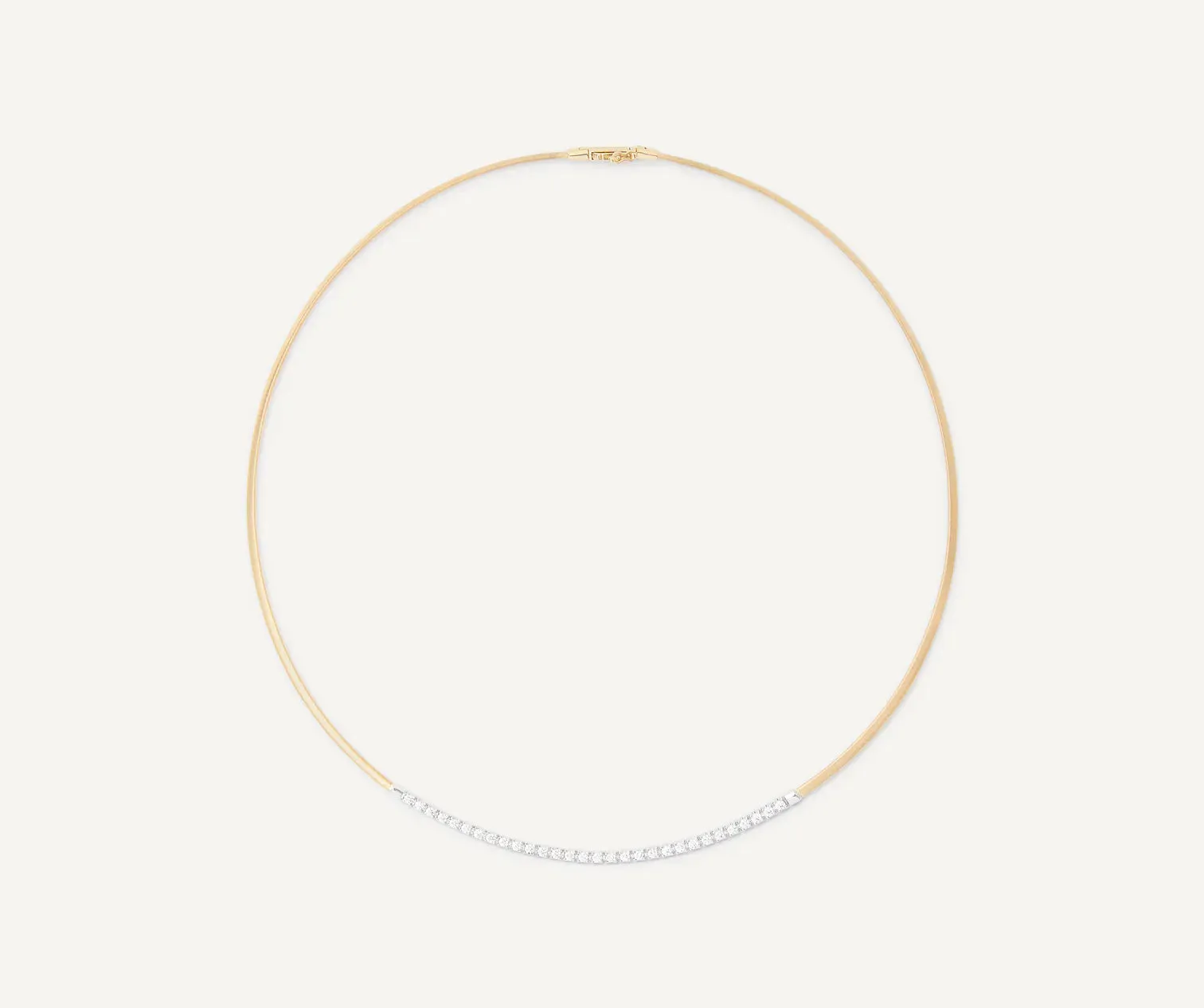 Marco Bicego Masai 18ct Yellow Gold Coil 0.75ct Diamond Necklace sold by C.W. Sellors