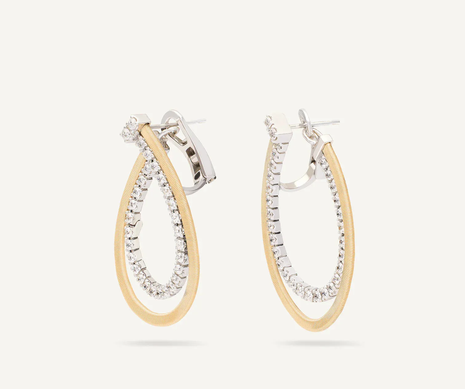 Marco Bicego Masai 18ct Yellow Gold Coil 1.27ct Diamond Earrings sold by C.W. Sellors product image thumbnail 3