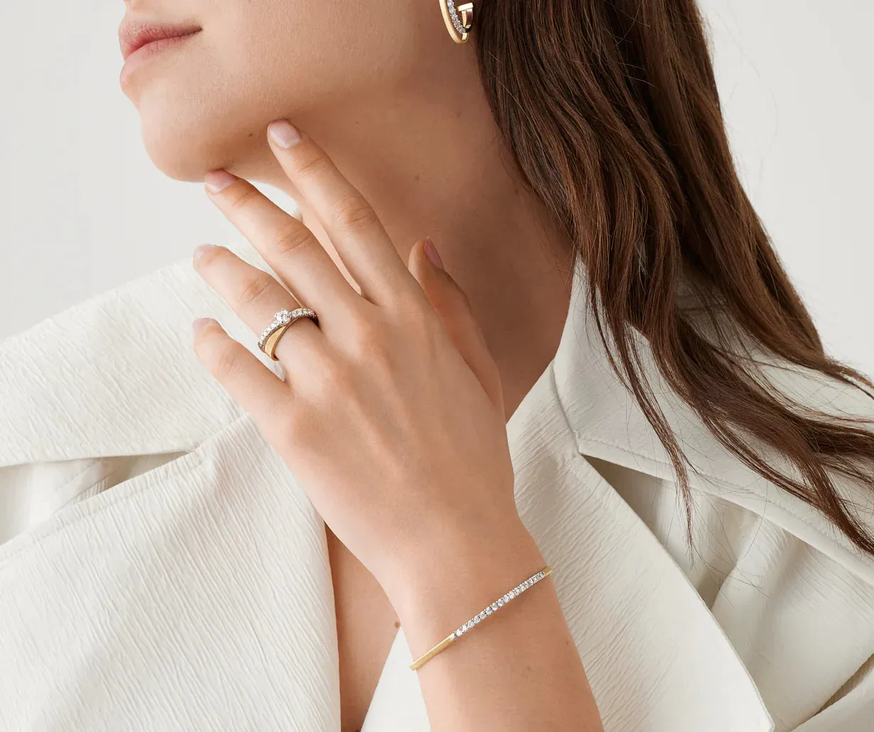 Marco Bicego Masai 18ct Yellow Gold Double-Band Coil 0.82ct Diamond Ring sold by C.W. Sellors product image thumbnail 3
