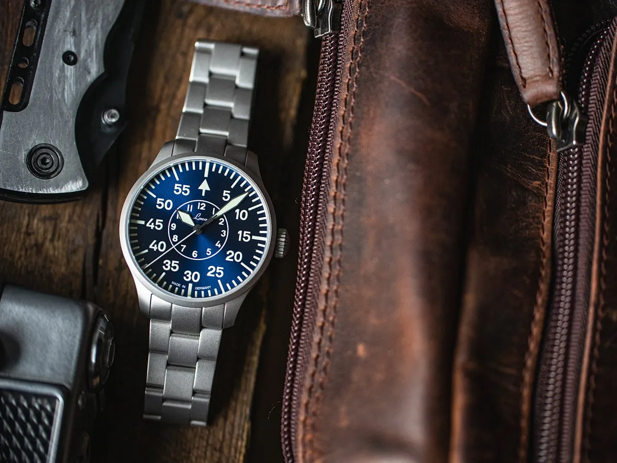 Laco Pilot Basic Aachen Blaue Stunde 39 Bracelet sold by C.W. Sellors product image thumbnail 3