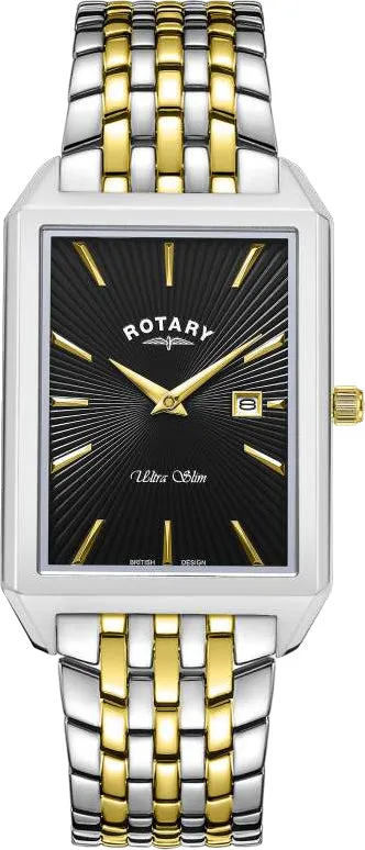 Rotary Ultra Slim Rectangular Mens Watch sold by C.W. Sellors