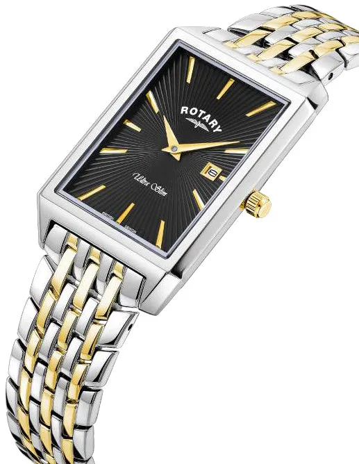 Rotary Ultra Slim Rectangular Mens Watch sold by C.W. Sellors product image thumbnail 2