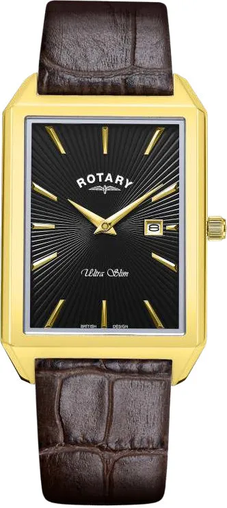 Rotary Ultra Slim Rectangular Mens Watch sold by C.W. Sellors