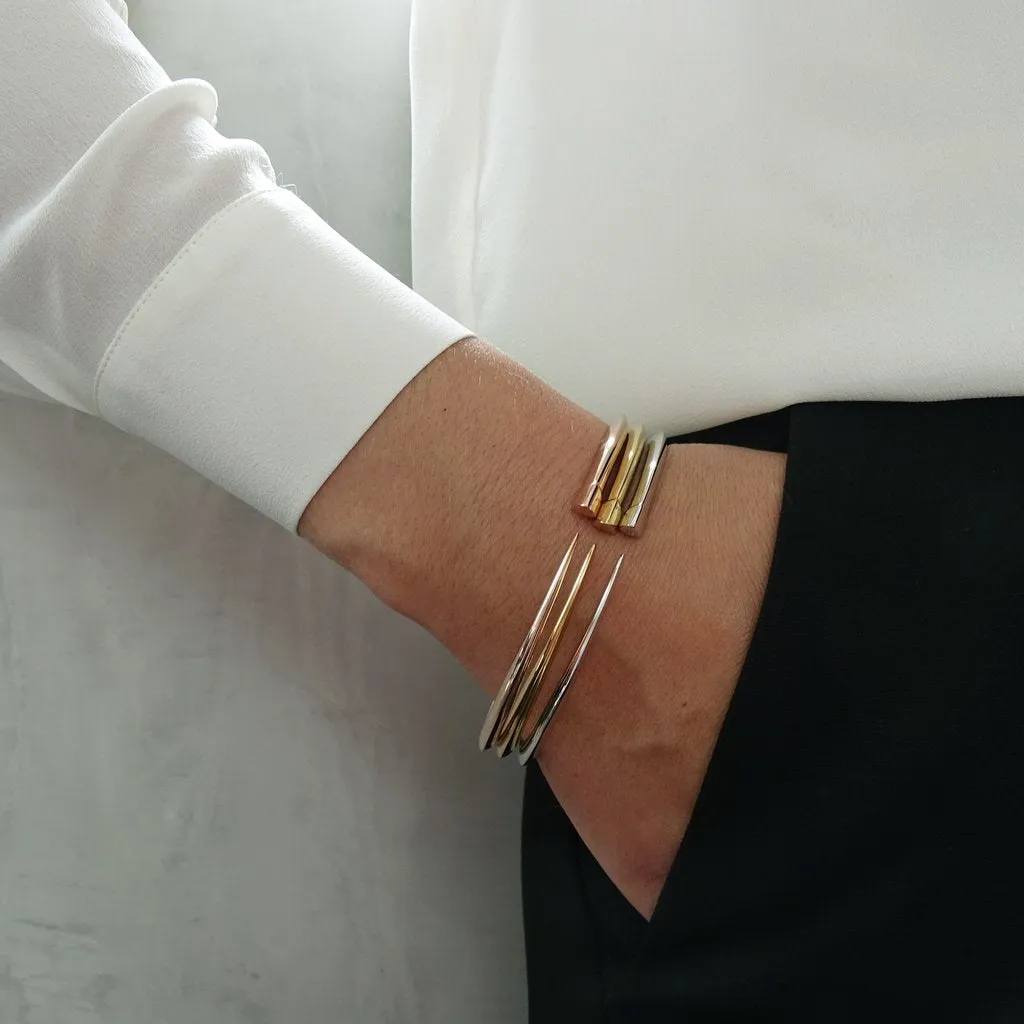 Shaun Leane Sabre 18ct Yellow Gold Plated Sterling Silver Slim Tusk Bangle sold by C.W. Sellors product image thumbnail 2