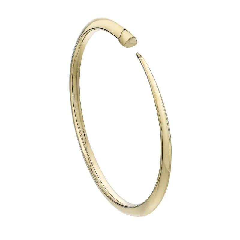 Shaun Leane Sabre 18ct Yellow Gold Plated Sterling Silver Slim Tusk Bangle sold by C.W. Sellors
