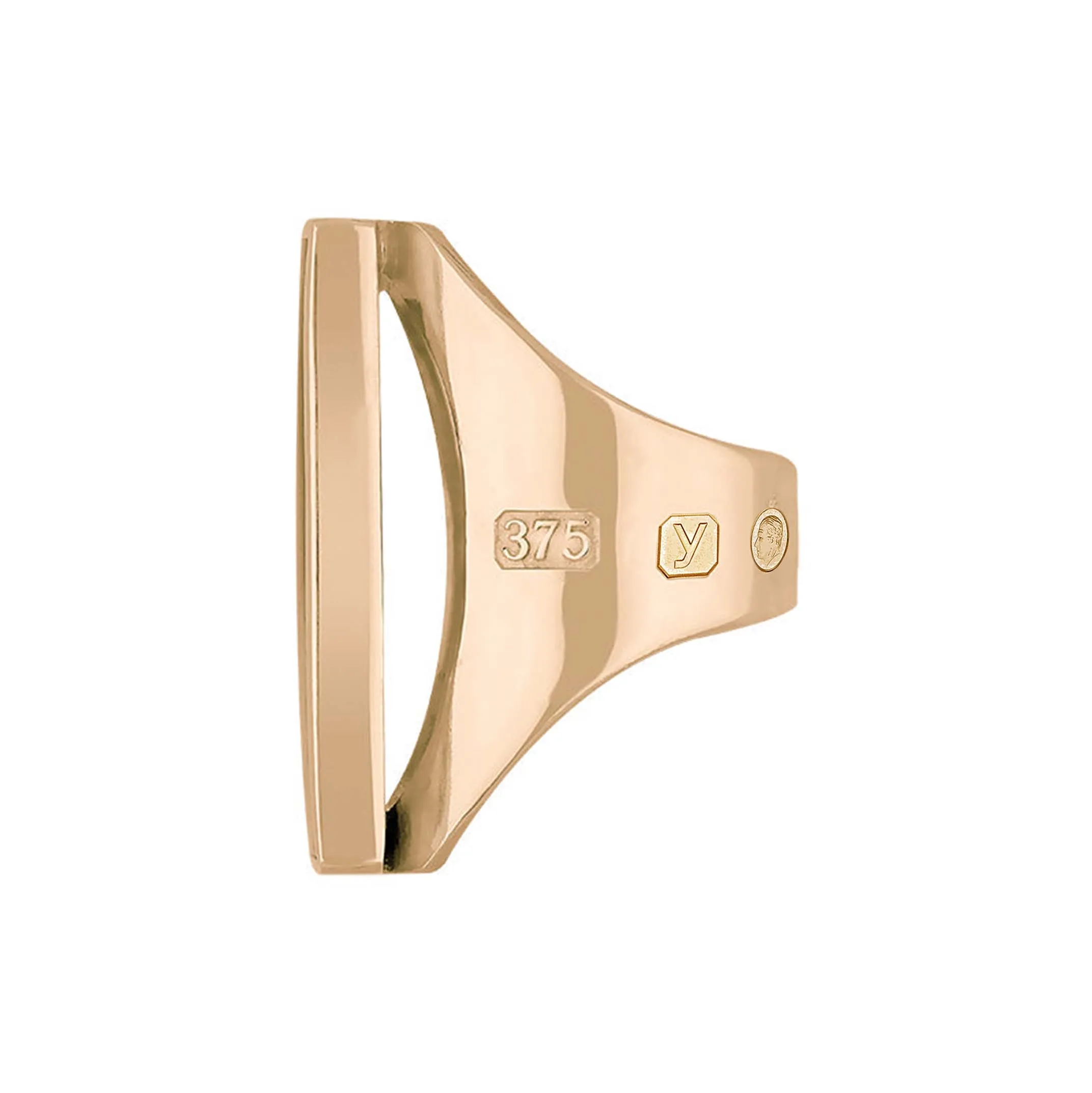 9ct Rose Gold Turquoise King's Coronation Hallmark Large Oblong Ring sold by C.W. Sellors product image thumbnail 3