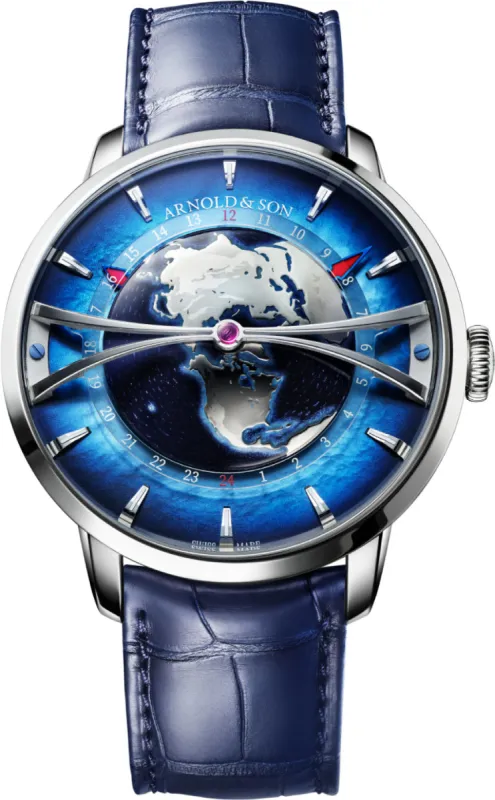 Arnold & Son Globetrotter Platinum Limited Edition made by C.W. Sellors
