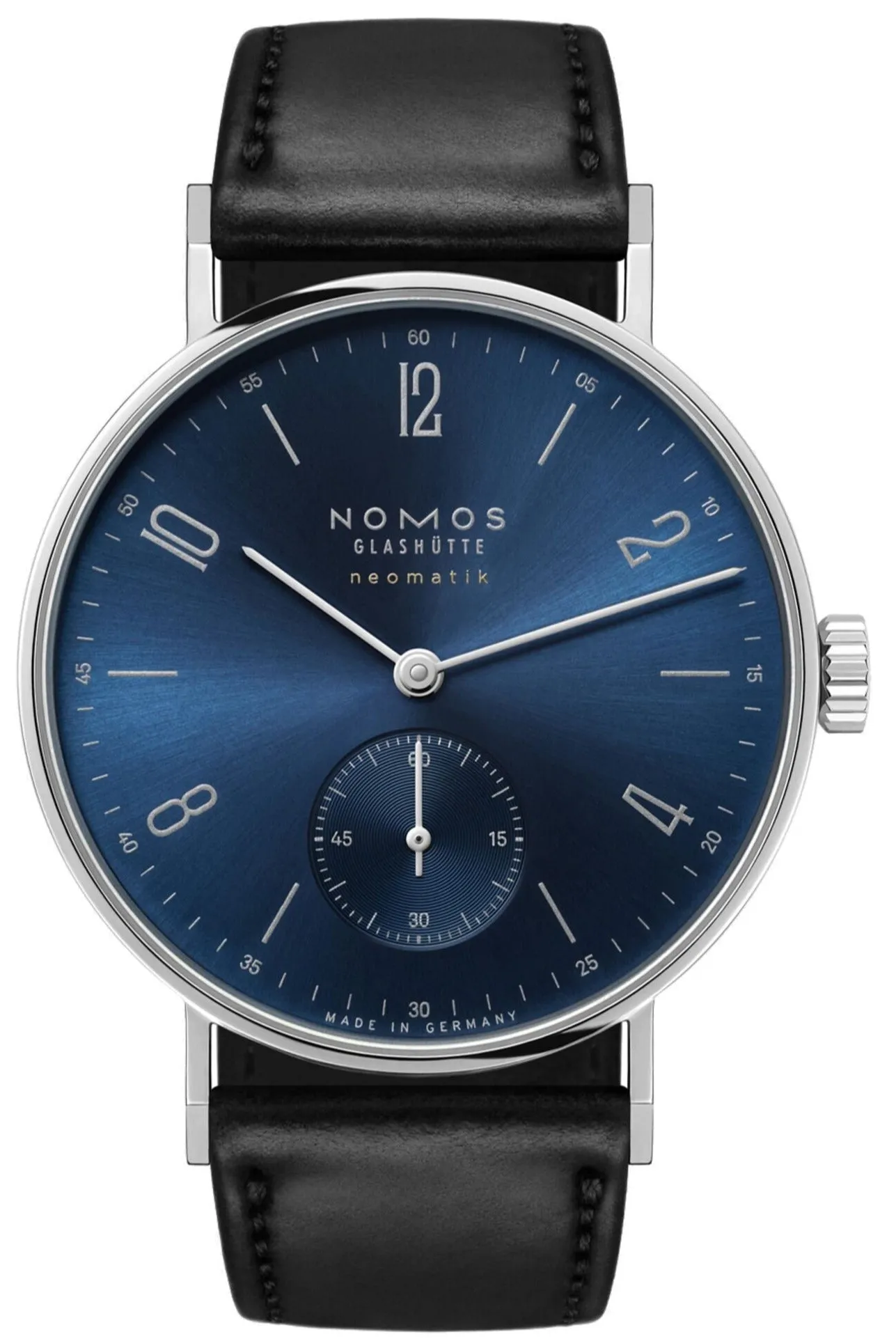 Nomos Glashutte Tangente Neomatik 39 Blue Gold Sapphire Crystal Watch sold by C.W. Sellors