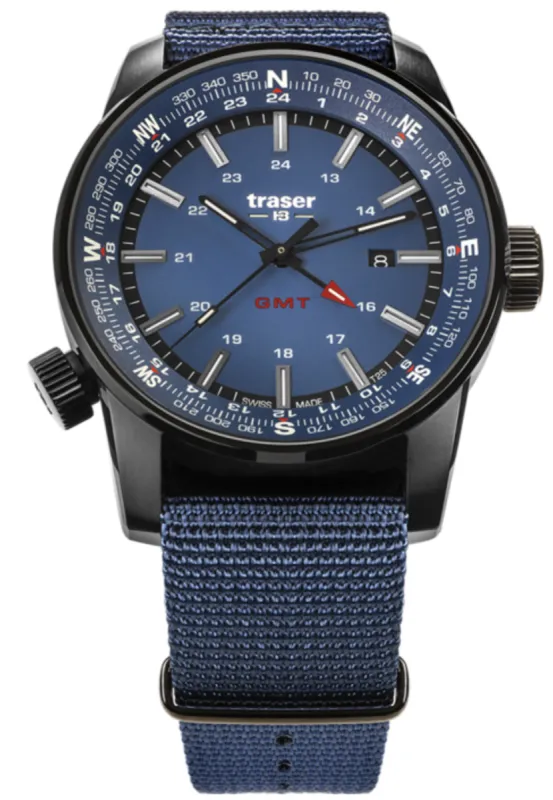 Traser H3 P68 Pathfinder GMT Blue made by C.W. Sellors