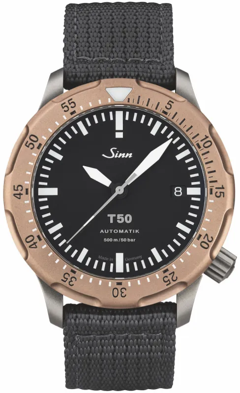 Sinn T50 GBDR Leather Textile sold by C.W. Sellors