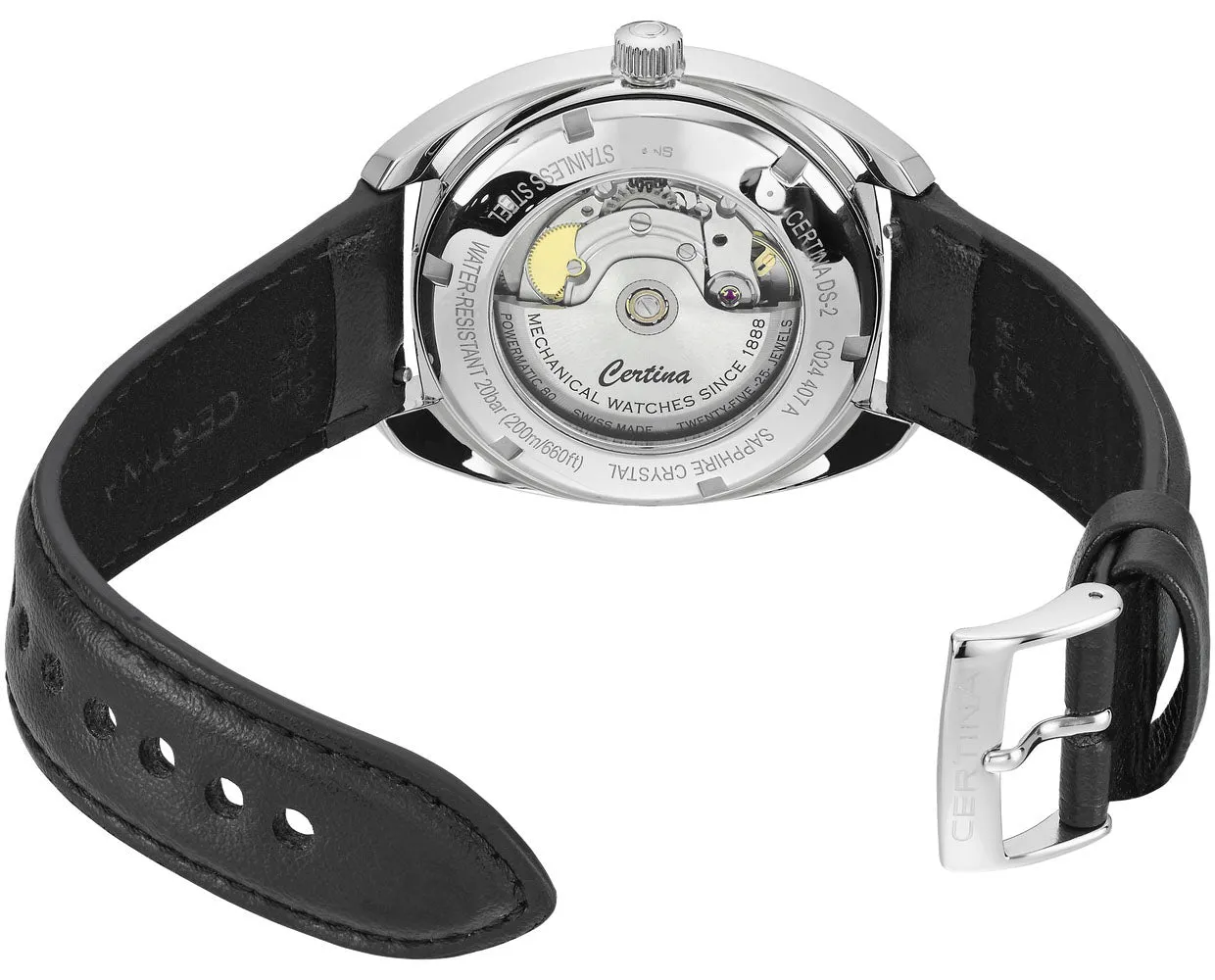 Certina DS-2 Powermatic Red sold by C.W. Sellors product image thumbnail 3