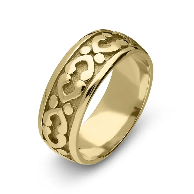9ct Yellow Gold Fancy Celtic Wedding Ring sold by C.W. Sellors
