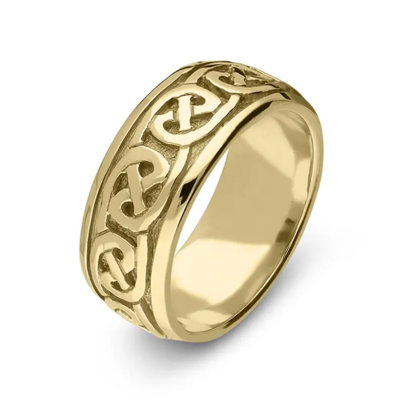 9ct Yellow Gold Fancy Celtic Wedding Ring sold by C.W. Sellors