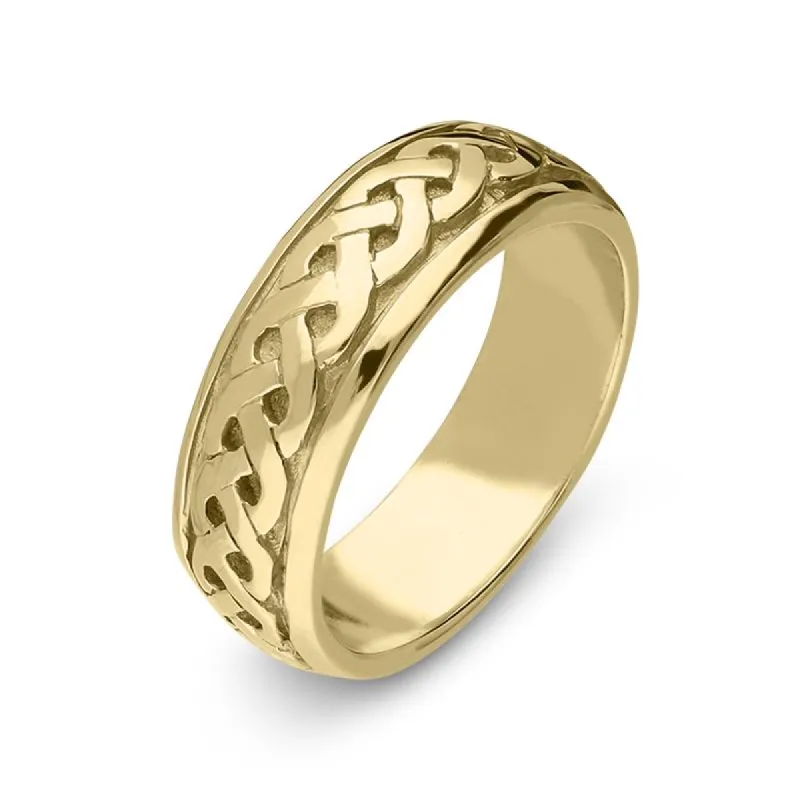 9ct Yellow Gold Fancy Celtic Wedding Ring D sold by C.W. Sellors
