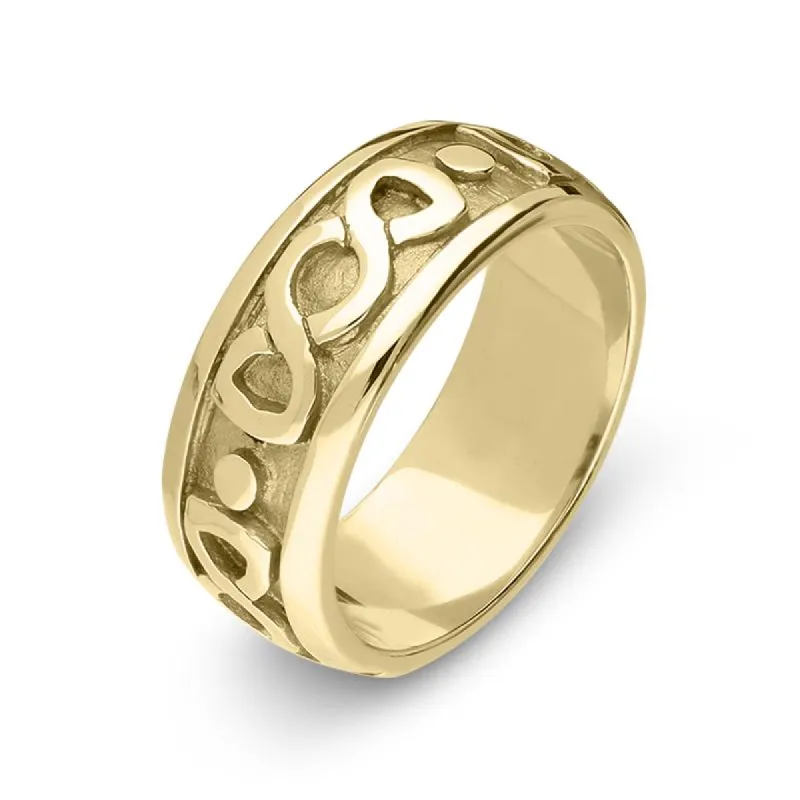 9ct Yellow Gold Fancy Celtic Wedding Ring sold by C.W. Sellors