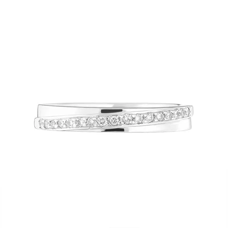 Platinum 0.17ct Diamond Channel Set Half Eternity Ring sold by C.W. Sellors product image thumbnail 2
