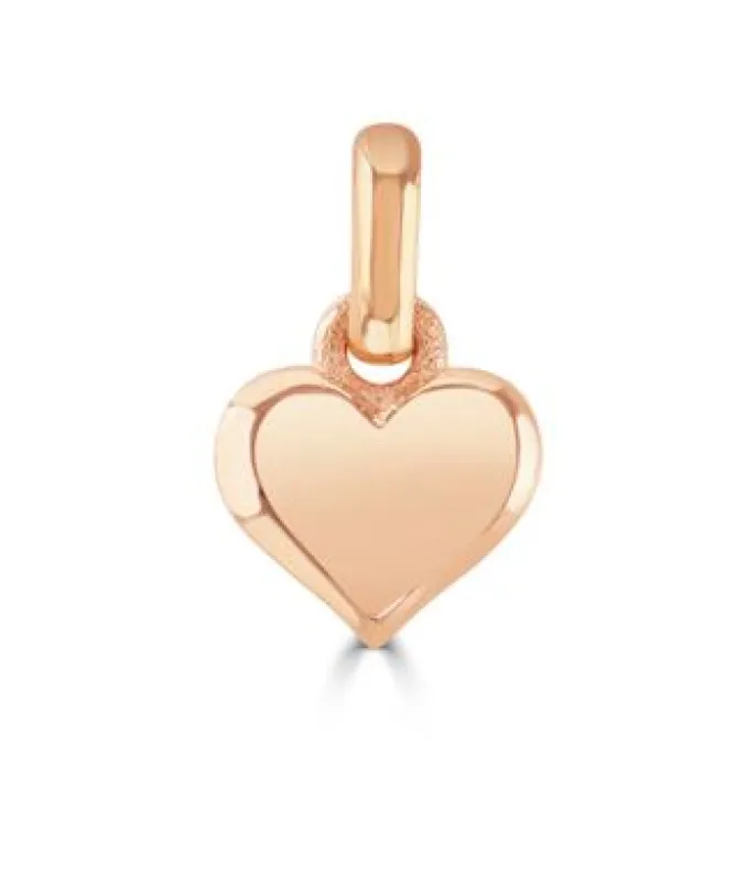 Little Star Rose Gold Plated Sterling Silver Heart Charm sold by C.W. Sellors