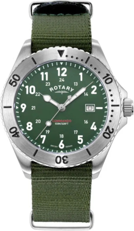 Rotary Commando Mens Watch sold by C.W. Sellors