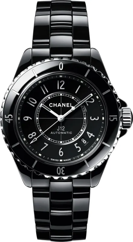 CHANEL J12 Black 38mm Ceramic Automatic Watch made by Chanel