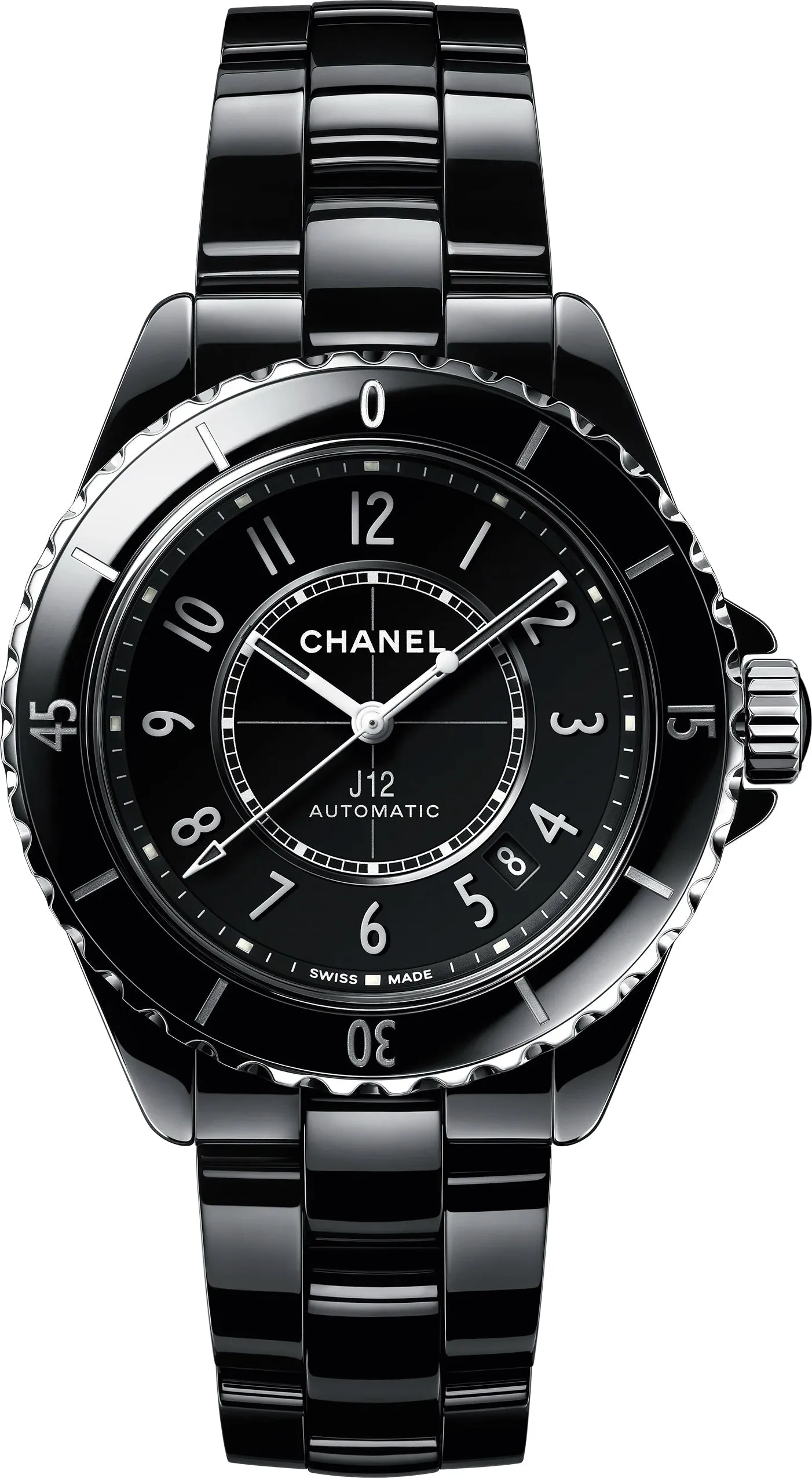 CHANEL J12 Black 38mm Ceramic Automatic Watch sold by C.W. Sellors
