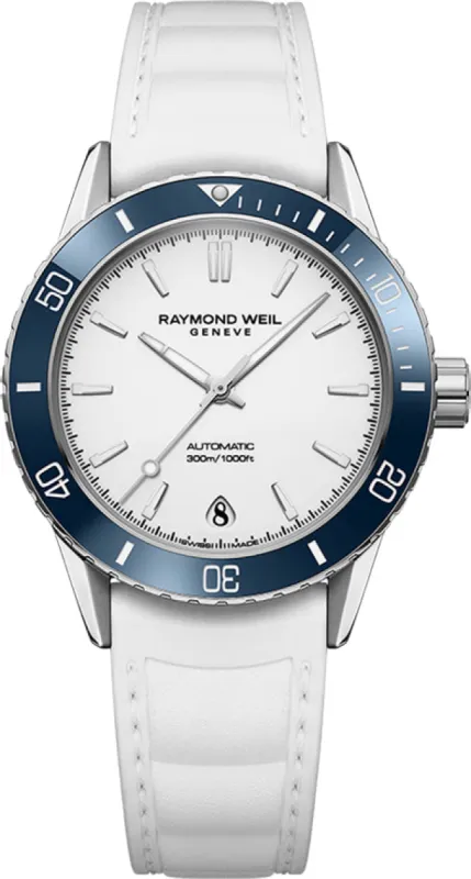 Raymond Weil Freelancer Diver White made by Raymond Weil
