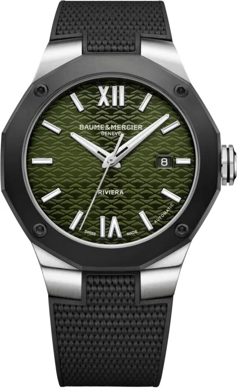 Baume et Mercier Riviera Green Watch sold by C.W. Sellors
