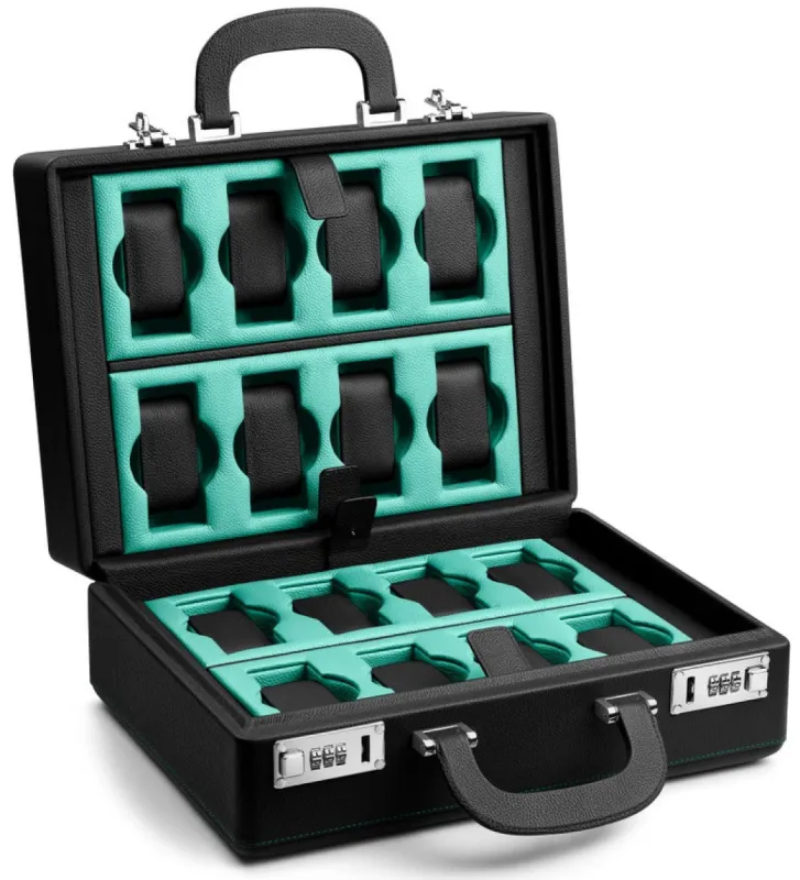 Scatola del Tempo Watch Case Valigetta 16 Black Blue Tiffany sold by C.W. Sellors