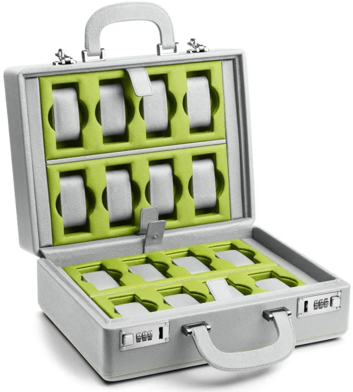 Scatola del Tempo Watch Case Valigetta 16 Grey Green sold by C.W. Sellors