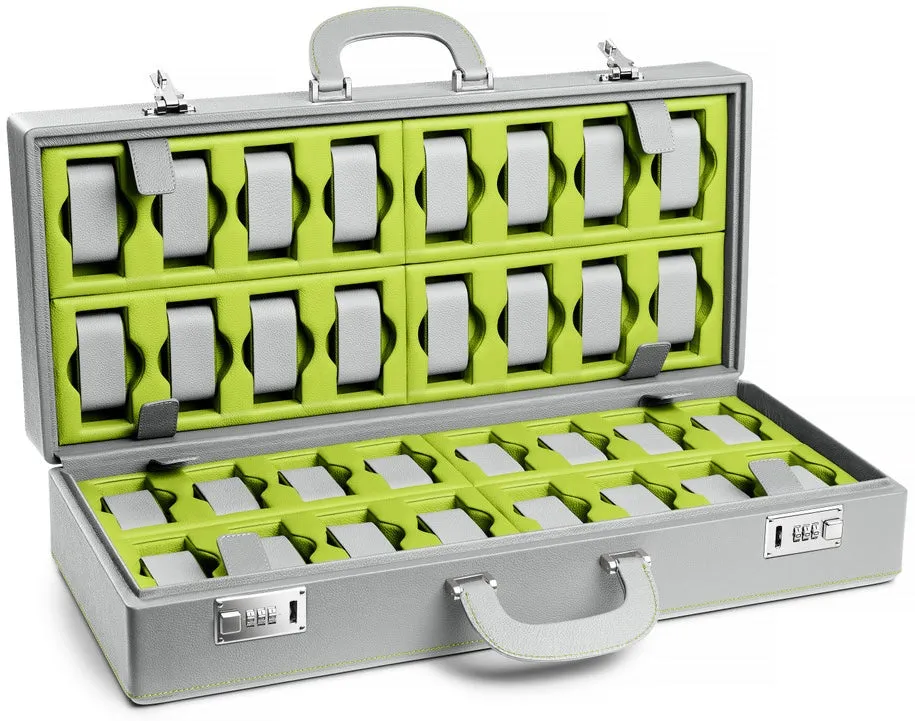 Scatola del Tempo Watch Case Valigetta 32 Grey Green sold by C.W. Sellors