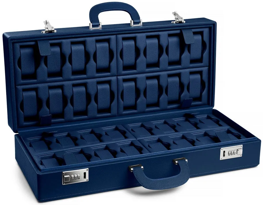 Scatola del Tempo Watch Case Valigetta 32 Blue sold by C.W. Sellors