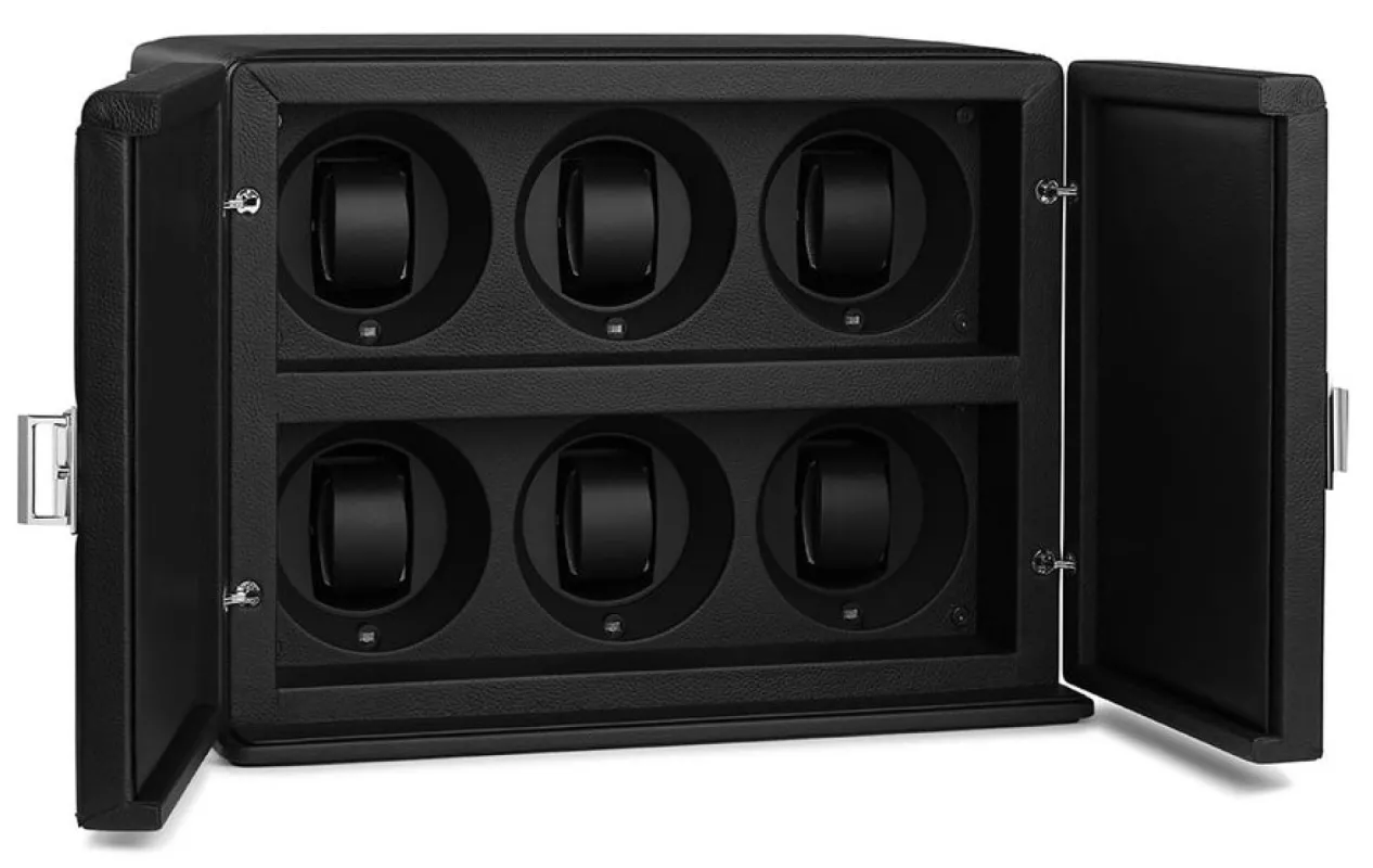 Scatola del Tempo Watch Winder Rotore 6 Black sold by C.W. Sellors