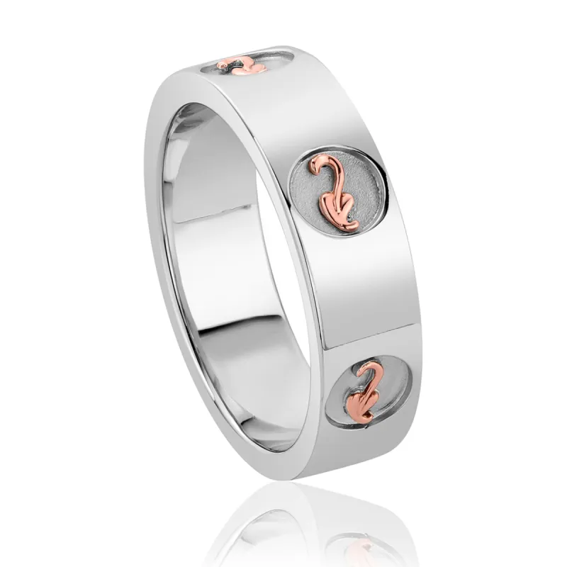 Clogau Tree of Life Insignia Sterling Silver 9ct Rose Gold Vine Ring sold by C.W. Sellors