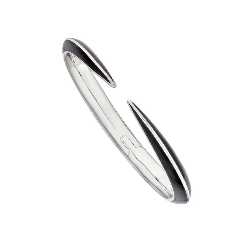 Shaun Leane Sabre Deco Sterling Silver Ceramic Cuff Bangle sold by C.W. Sellors